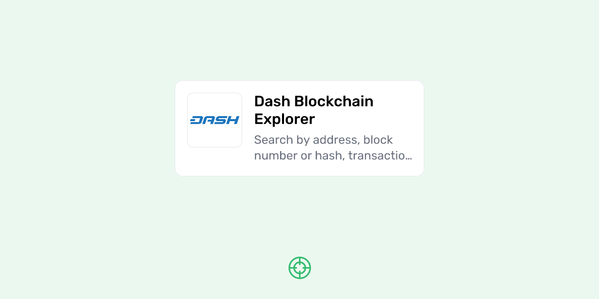 dash explorer blockchain